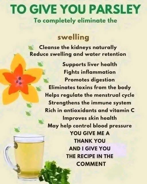 The Ultimate Parsley Tea Recipe to Help Reduce Swelling 🌿