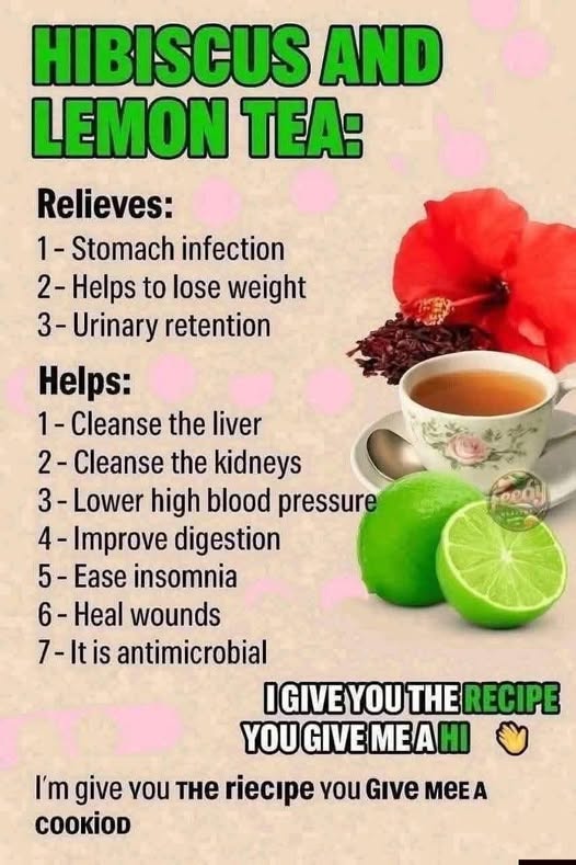 Hibiscus and Lemon Tea: A Refreshing Drink That Supports Health Naturally