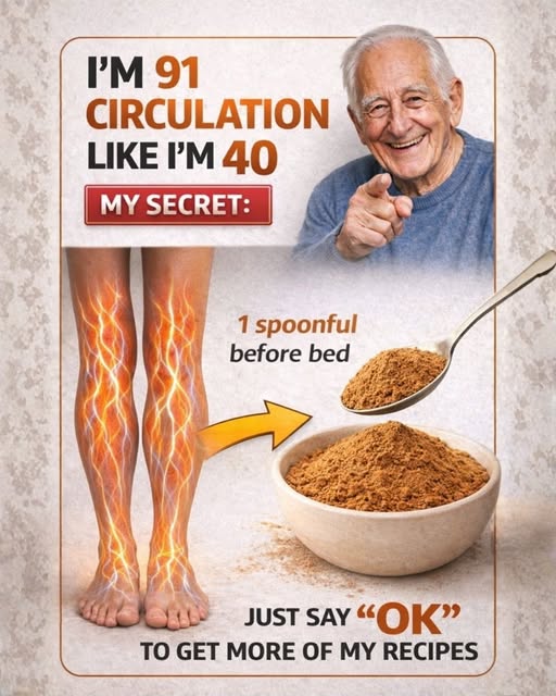 SENIOR CITIZENS: Eat This Before Bed to Support Blood Flow and Improve Circulation in Your Legs and Feet