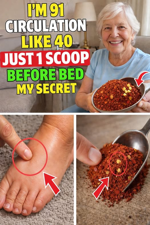 SENIORS, Eat THIS Before Bed to Support Better Blood Flow in Legs & Feet