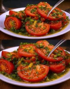 Magic Tomato Salad, you’ll never make it any&hellip;