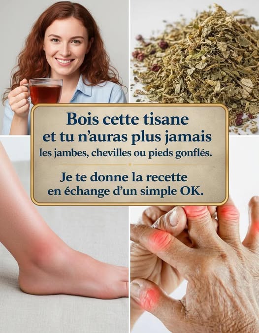 Drink This Tea and Say Goodbye to Swollen Legs, Ankles, and Feet?