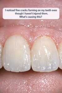 I noticed fine cracks forming on my teeth&hellip;