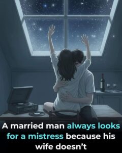 A married man always looks for a mistress&hellip;
